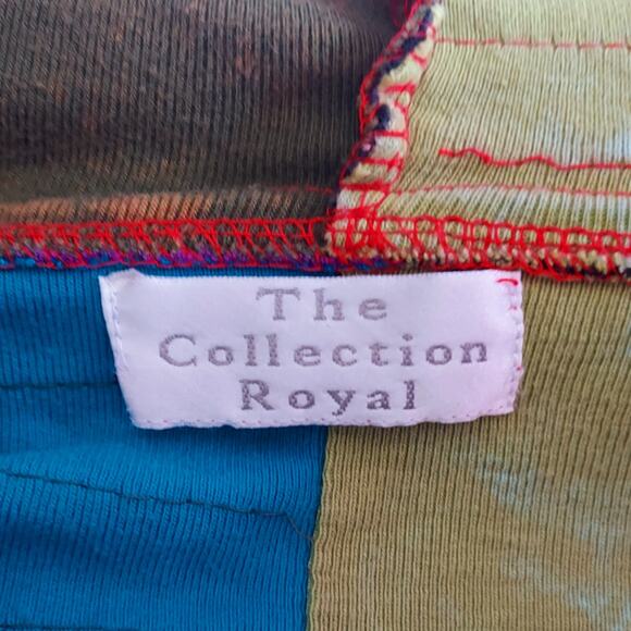 The Collection Royal Multi-Colored Patchwork Boho Hippie Women's Jacket Sz M/L - Picture 5 of 6